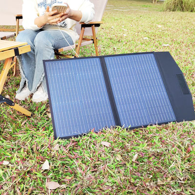 Waterproof 60w Lipat Panel Surya Pembangkit Listrik Baterai Pengisi