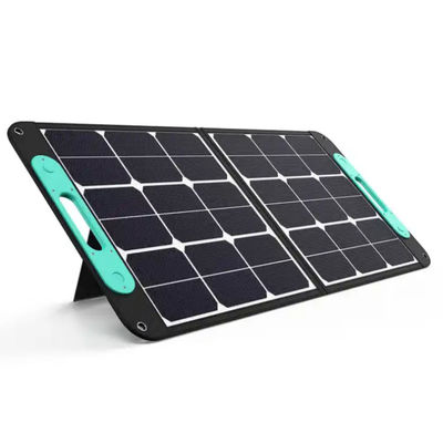 Panel Surya Monokristalin Lipat 100W Waterproof IP68 Untuk Kemping Rumah