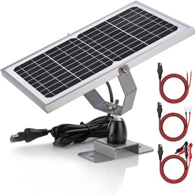 ODM Trickle Pengisian Daya Surya Portable Charger Maintenance 10W 12V