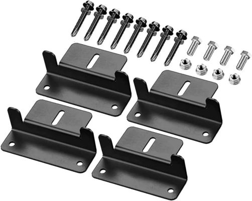 Aksesoris Panel Surya Ringan Z Bracket Mount Anodized Aluminium Mounting