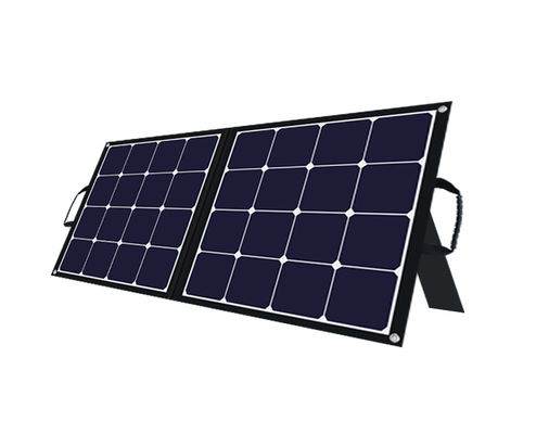 Outdoor Portable Solar Module 24V 100w Foldable Solar Panel Untuk Perjalanan