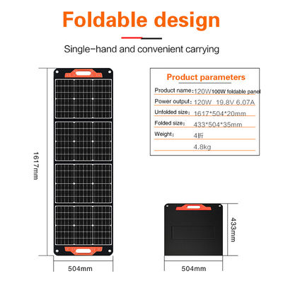120W Portable Lightweight Solar Panels Kits Untuk RV Custom