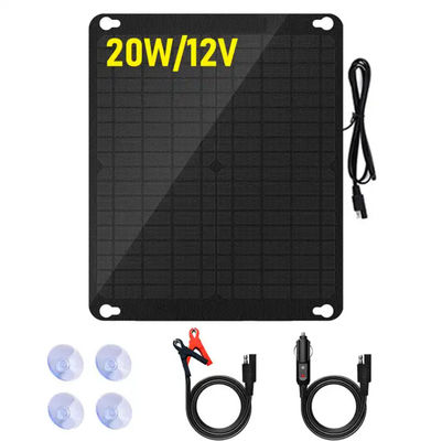 5W Solar Battery Charger Panel Kit Monocrystalline Portable Untuk Mobil