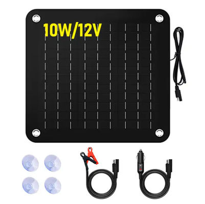 5W Solar Battery Charger Panel Kit Monocrystalline Portable Untuk Mobil