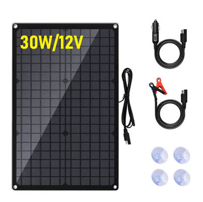 5W Solar Battery Charger Panel Kit Monocrystalline Portable Untuk Mobil