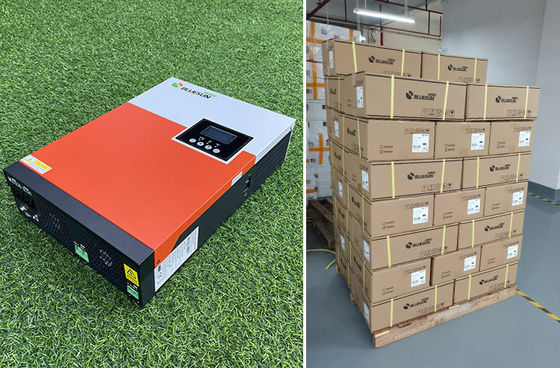 Home Off Grid Panel Surya Polikristalin Dengan Inverter 5.5KW dengan oranye