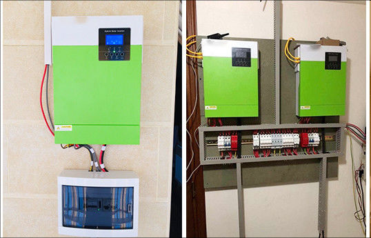 Penggunaan Rumah 5.5KW Off Grid sistem surya 220/230V Solar Inverter dengan hijau