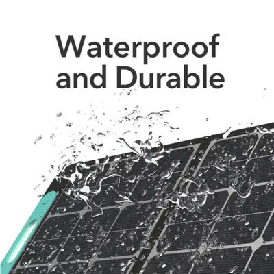 Panel Surya Monokristalin Lipat 100W Waterproof IP68 Untuk Kemping Rumah
