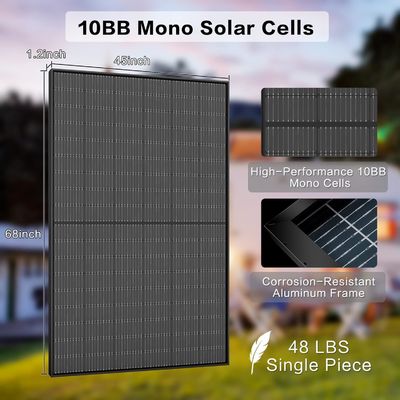 400W PV Monocrystalline Bifacial Solar Panel Kit 10BB