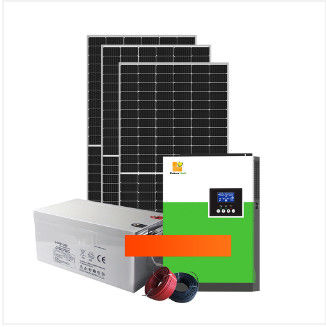 5.5KW / 11KW Sistem Surya Lengkap Off Grid Stand Alone Baterai Sistem dengan putih