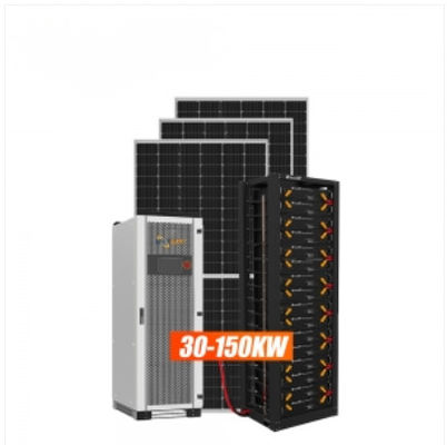 30KW 50KW 100KW Off Grid/Hybrid Solar Power System Untuk Komersial &amp; Industri