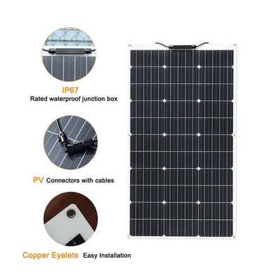 200W ETFE Panel Surya Fleksibel PV Surya PERC Monokristalin FTET200
