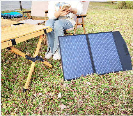 FT60 Panel Surya Lipat 60w Charger Selimut Waterproof IP65 dengan hitam