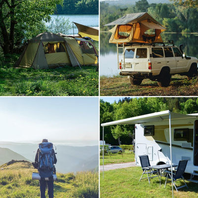 Perlengkapan Solar Lipat yang Disesuaikan Waterproof Untuk Karavan 100W 19V