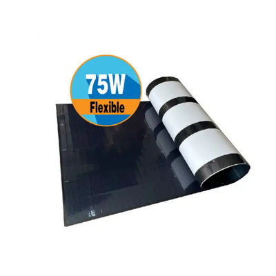 75 Watt Panel Surya Fleksibel Panel ETFE MC4 Waterproof untuk pemasangan yang mudah