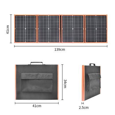 80W Portable Solar Panel Foldable Backpacking Charger Ringan Untuk Luar Ruangan
