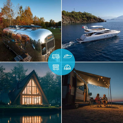 Semi-fleksibel Monocrystalline Fleksibel Panel Surya 12 Volt Untuk Mobil RV Marine 4wd
