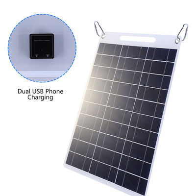 Panel Surya Portable Polycrystalline Silicon Lipat Menjelajah Solar Modul 30W
