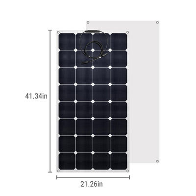 Modul Panel Surya Semi Fleksibel Monokristalin 100W 12 Volt OEM