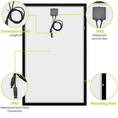 250W 15V Monocrystalline Flexible Solar Panel untuk RV Marine