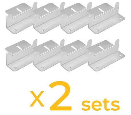 16 Unit Campervans Panel Surya Aksesoris Pemasangan Bracket Kits Untuk Atap Genteng
