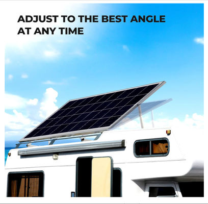 28in Adjustable Solar Panel Aksesoris Tilt Mount Brackets Dengan Kaki Lipat