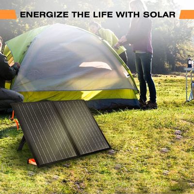 100W Off Grid Foldable Solar Charger Portable Solar Panel Kit Untuk Camping