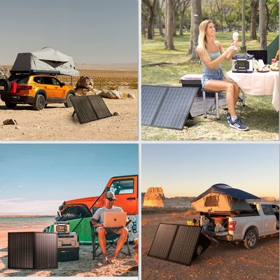 100W Off Grid Foldable Solar Charger Portable Solar Panel Kit Untuk Camping