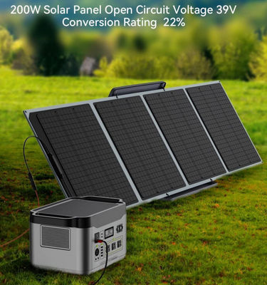 Sistem panel surya lipat komersial 36V 160w MC4 Untuk RV Stasiun Listrik Off Grid