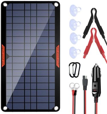 Powered Trickle 12V panel pengisi baterai surya tahan air 10W