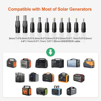 Paket Sistem Surya RV Off Grid 100W yang Lipat Untuk Kemping Hiking