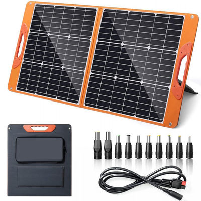 Paket Sistem Surya RV Off Grid 100W yang Lipat Untuk Kemping Hiking