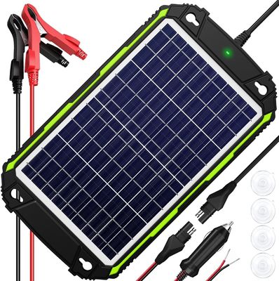 10W 12V Waterproof Solar Battery Charger Maintainer untuk Mobil Boat Marine RV