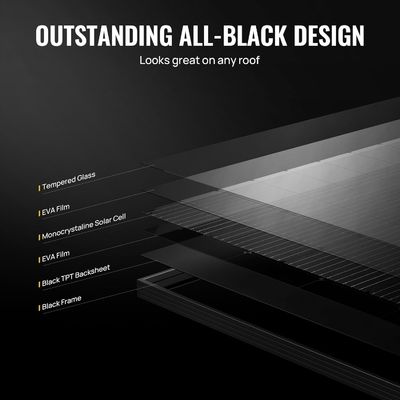 400W 10BB Panel Surya Rigid Ringan Modul Surya Mono OEM