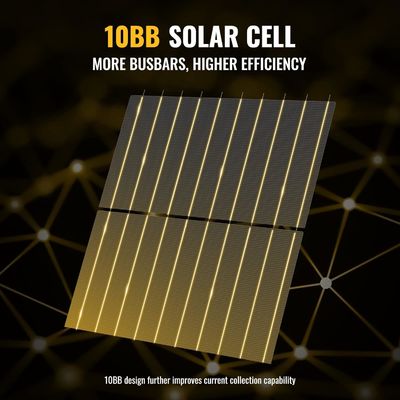 400W 10BB Panel Surya Rigid Ringan Modul Surya Mono OEM