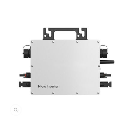 IP65 3000W 6000W Solar Micro Inverter On Grid AC120V 230V dengan warna putih dan hitam