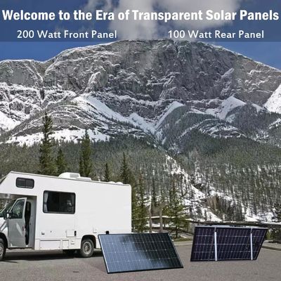 200W Solar Monocrystalline Pv Panel Modul 12V 10BB Untuk RV Rumah
