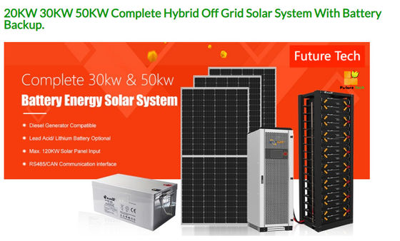 FT30000 Solar Panel Kit 20KW 25KW 30KW 40KW 50KW Lengkap On Off Grid