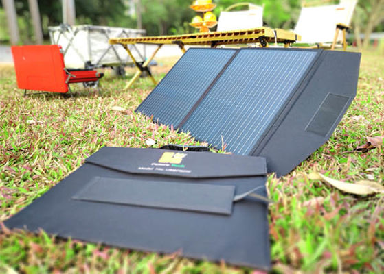 FTB30W 30w panel surya selimut lipat Baterai pengisi daya Dengan hitam untuk luar ruangan