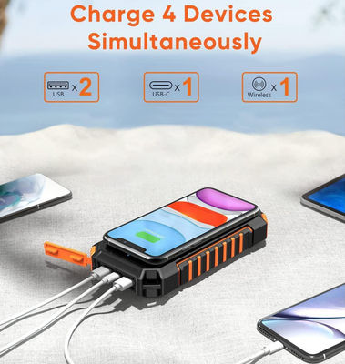 26800mAh Powered Portable Solar Charger Untuk Galaxy Phone Tablet