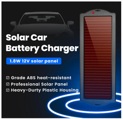 Portable Trickle Solar Charger Power Bank 1.8W 12V airproof pengisian surya