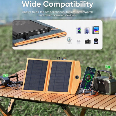10W Portable Solar Charger Panel Surya Sel Tunggal 5V 3A