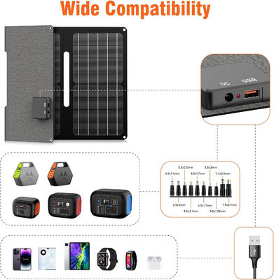 30 Watt Portable Balcony Panel Surya Monocrystalline Silikon Waterproof