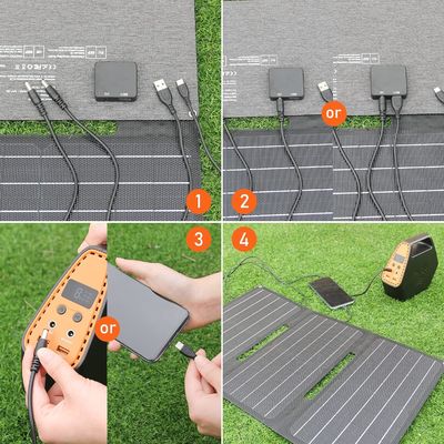 30 Watt Portable Balcony Panel Surya Monocrystalline Silikon Waterproof