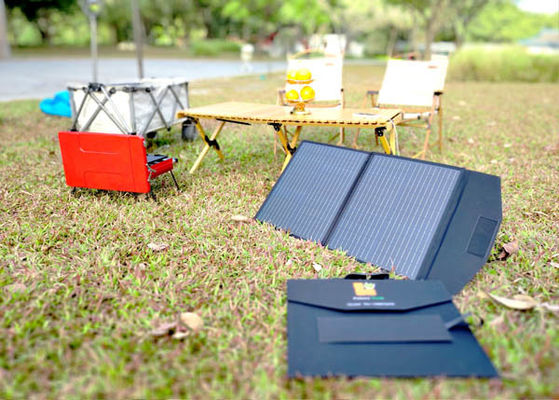 FT160 Portable Flexible Solar Cells Charger System 160W 18V dengan ABS hitam