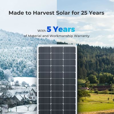 Panel Surya PV Monokristalin Balkon 100 Watt 12V OEM