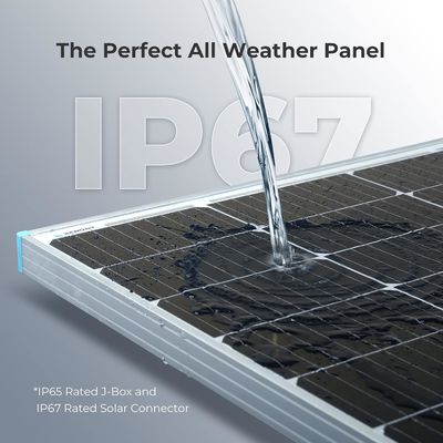 Panel Surya PV Monokristalin Balkon 100 Watt 12V OEM