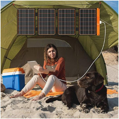 FT40 Pengecas Surya USB Portable Kecil Modul Kristalin Mono IP67 Waterproof