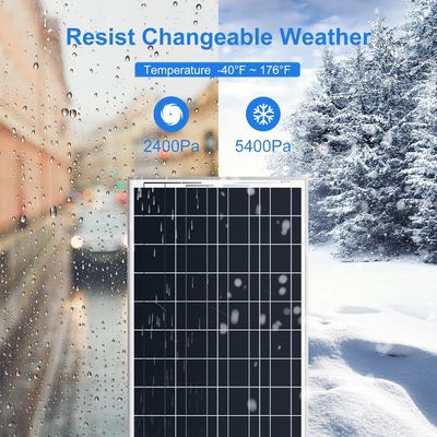Panel Surya Balkon Polikristalin Off Grid 100 Watt 12 Volt
