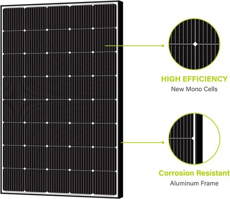 250W 15V Monocrystalline Sloar Panel PV Modul Off Grid Ringan